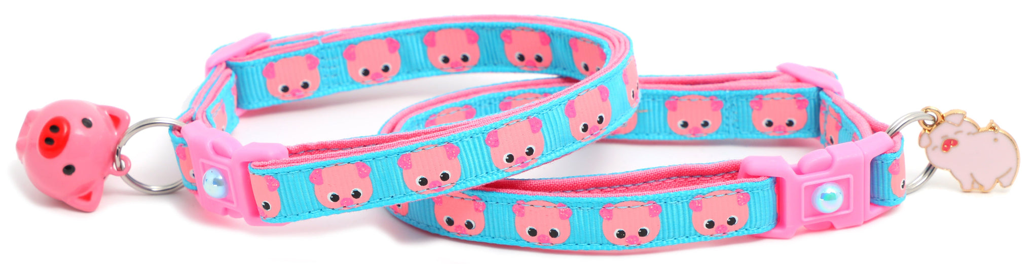 Pink Pigs Breakaway Cat Collar