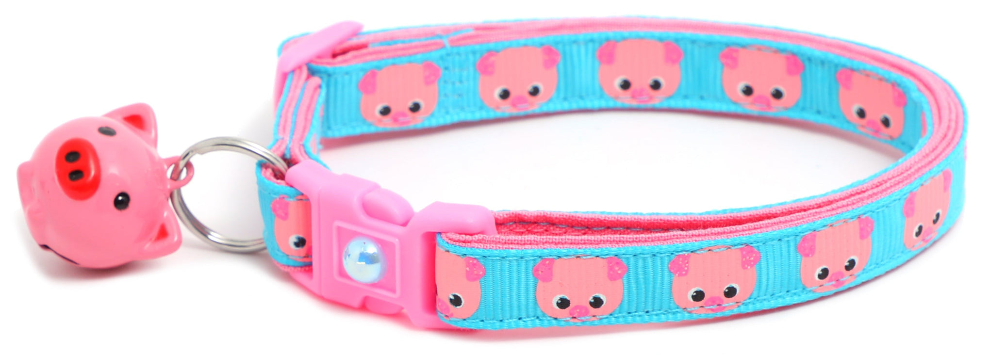 Pink Pigs Breakaway Cat Collar