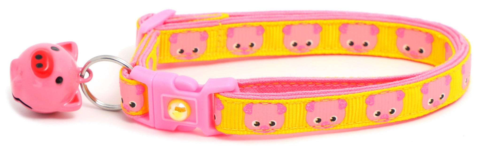 Pink Pigs Breakaway Cat Collar