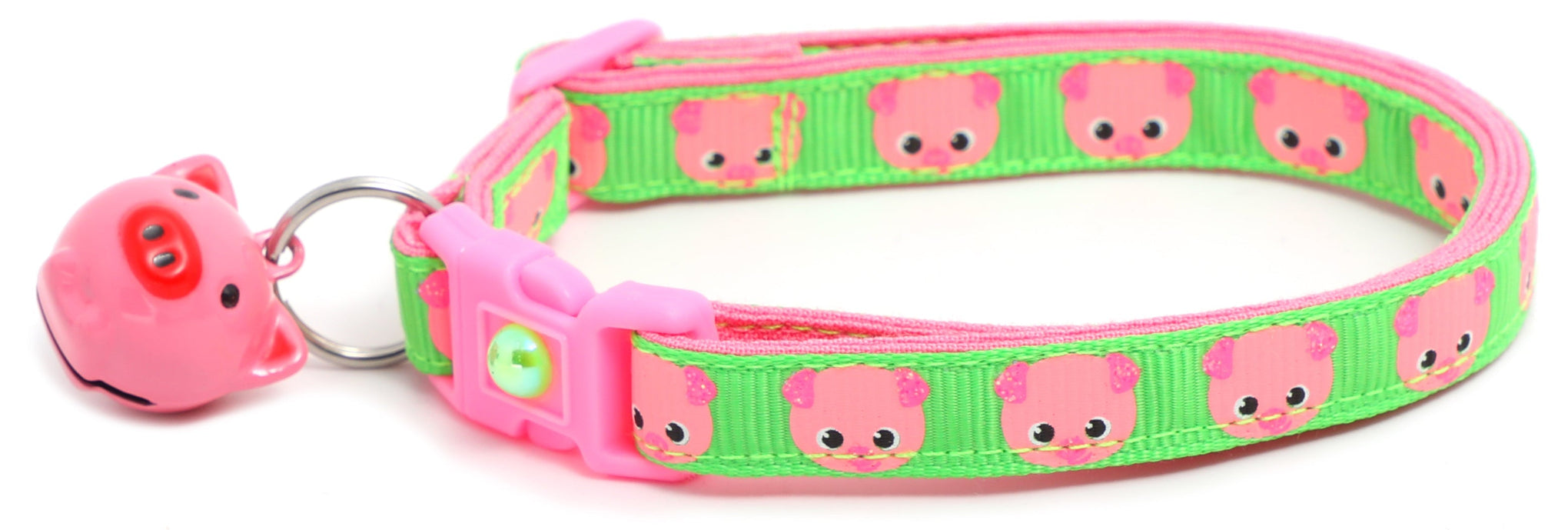 Pink Pigs Breakaway Cat Collar