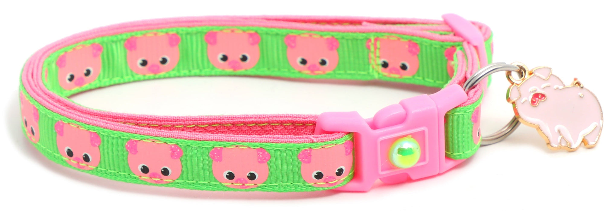 Pink Pigs Breakaway Cat Collar