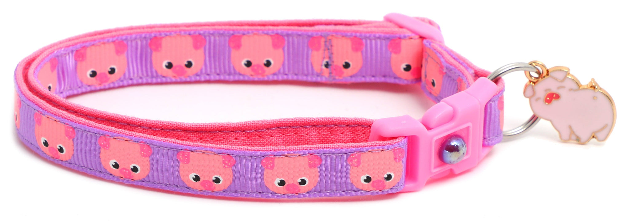 Pink Pigs Breakaway Cat Collar
