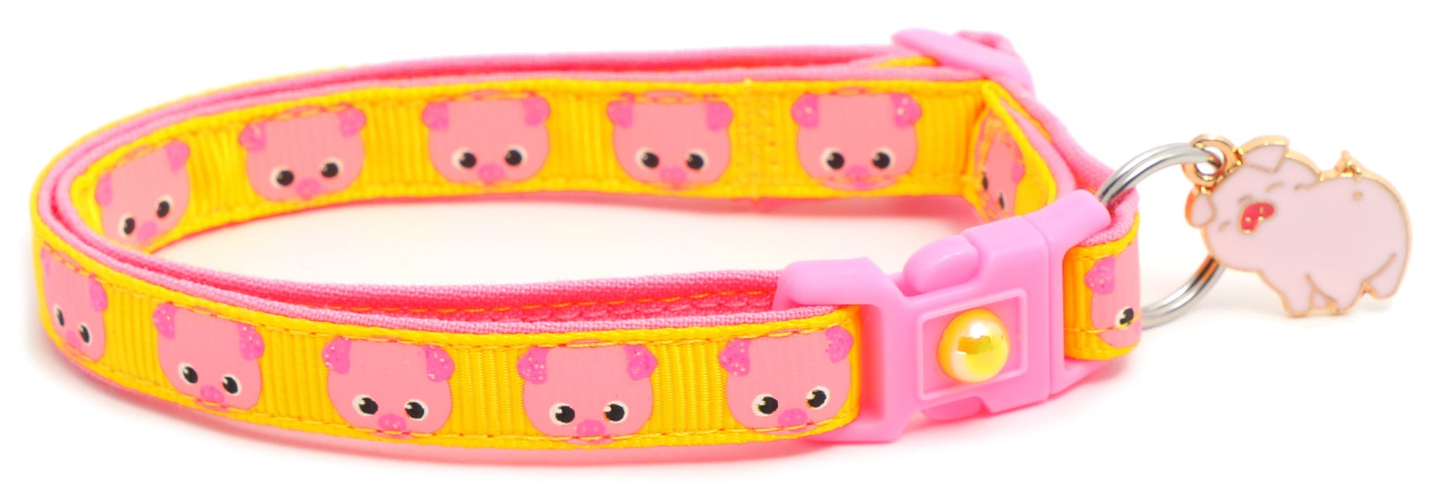 Pink Pigs Breakaway Cat Collar