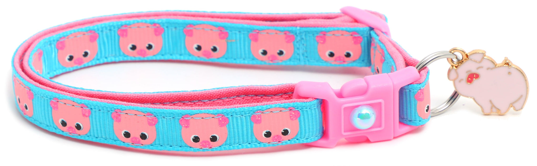Pink Pigs Breakaway Cat Collar
