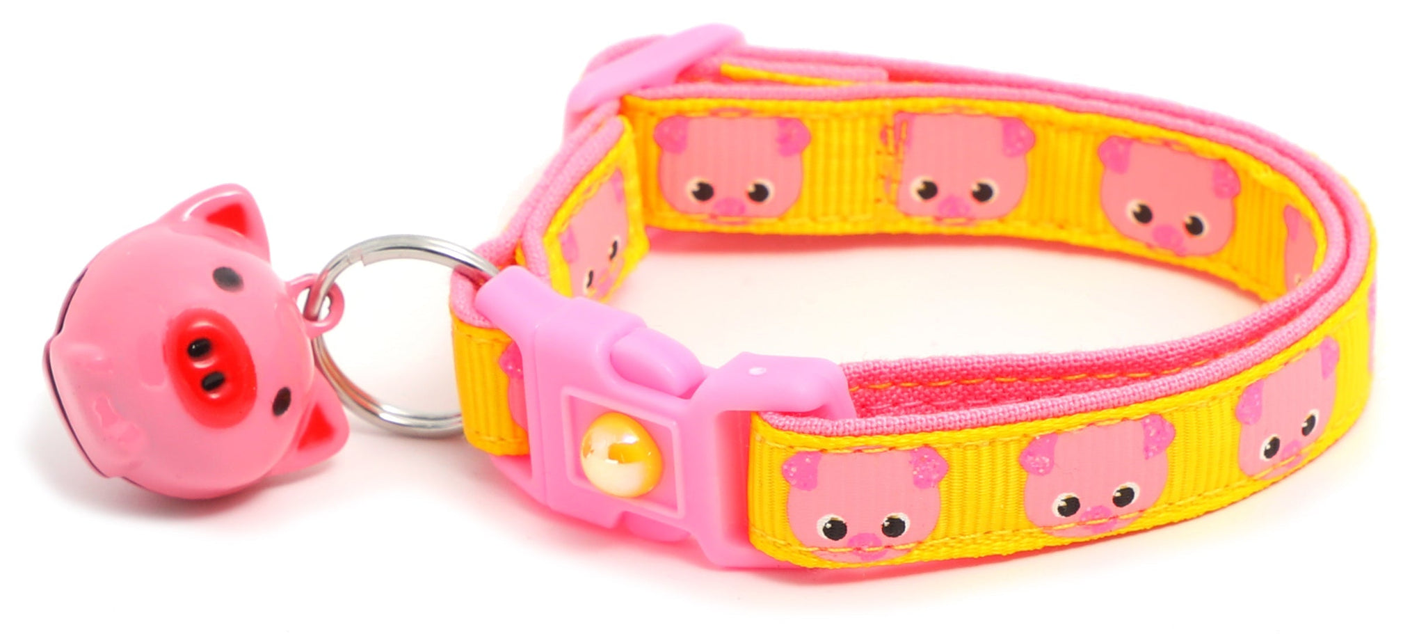 Pink Pigs Breakaway Cat Collar