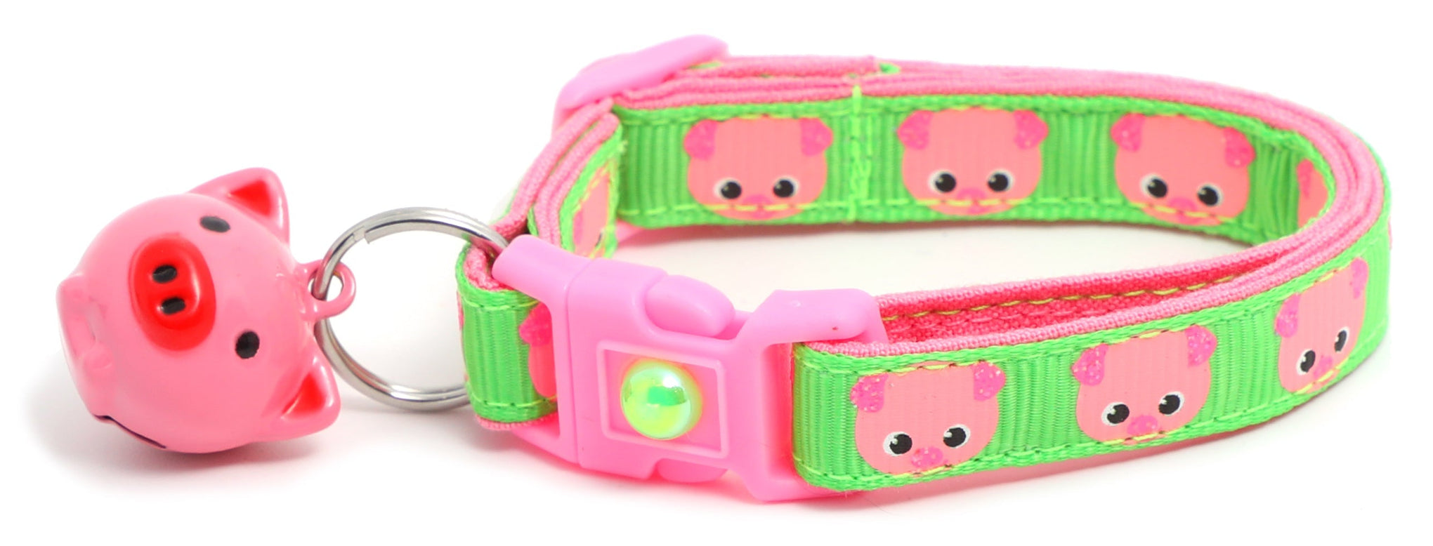 Pink Pigs Breakaway Cat Collar