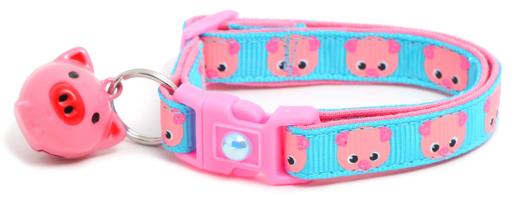 Pink Pigs Breakaway Cat Collar