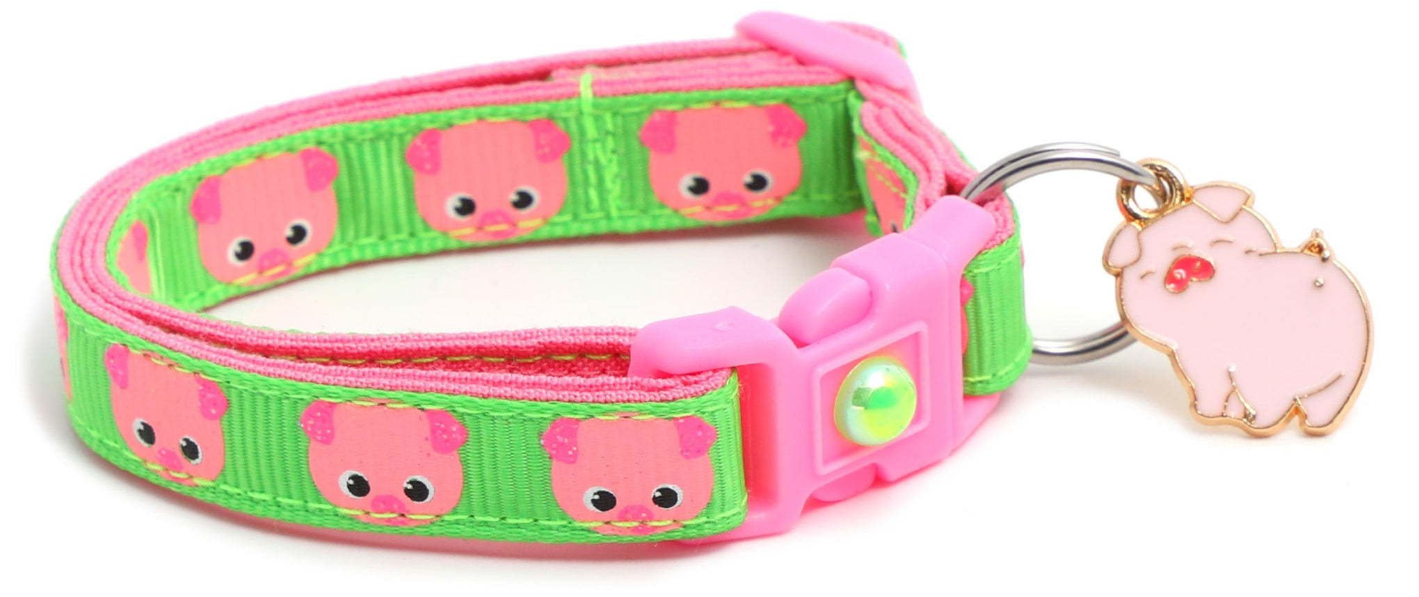 Pink Pigs Breakaway Cat Collar