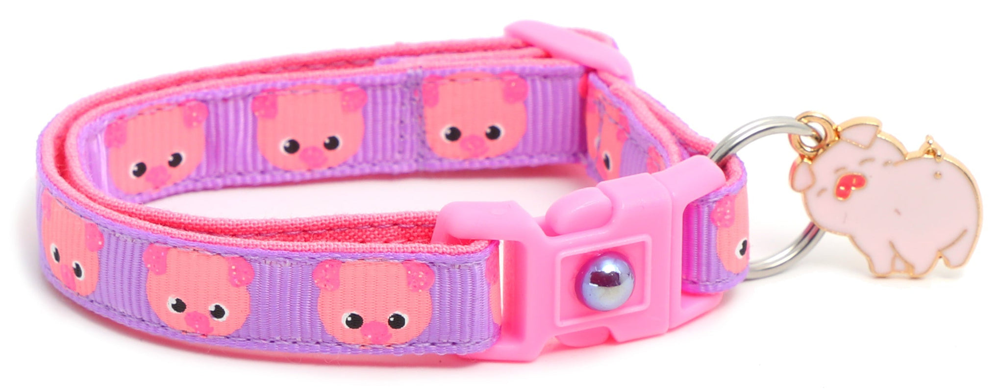 Pink Pigs Breakaway Cat Collar