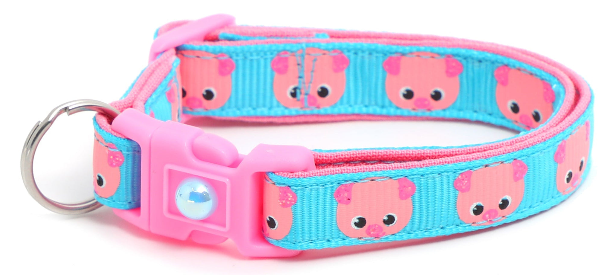 Pink Pigs Breakaway Cat Collar