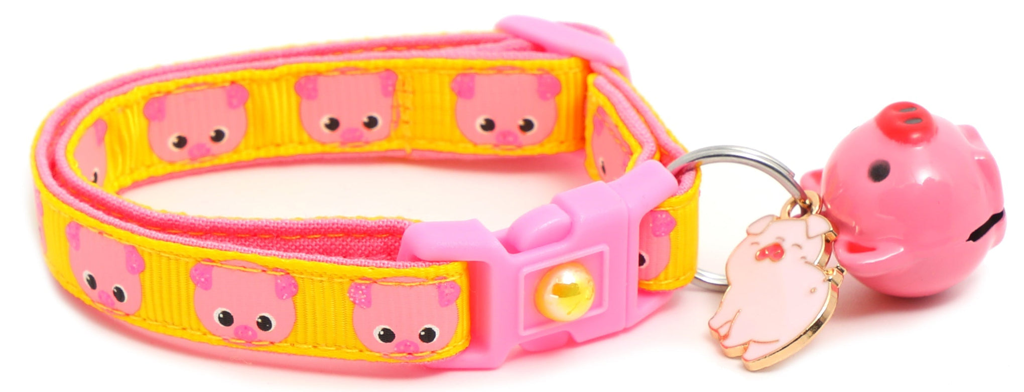 Pink Pigs Breakaway Cat Collar