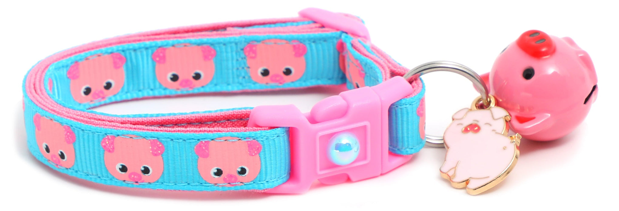 Pink Pigs Breakaway Cat Collar