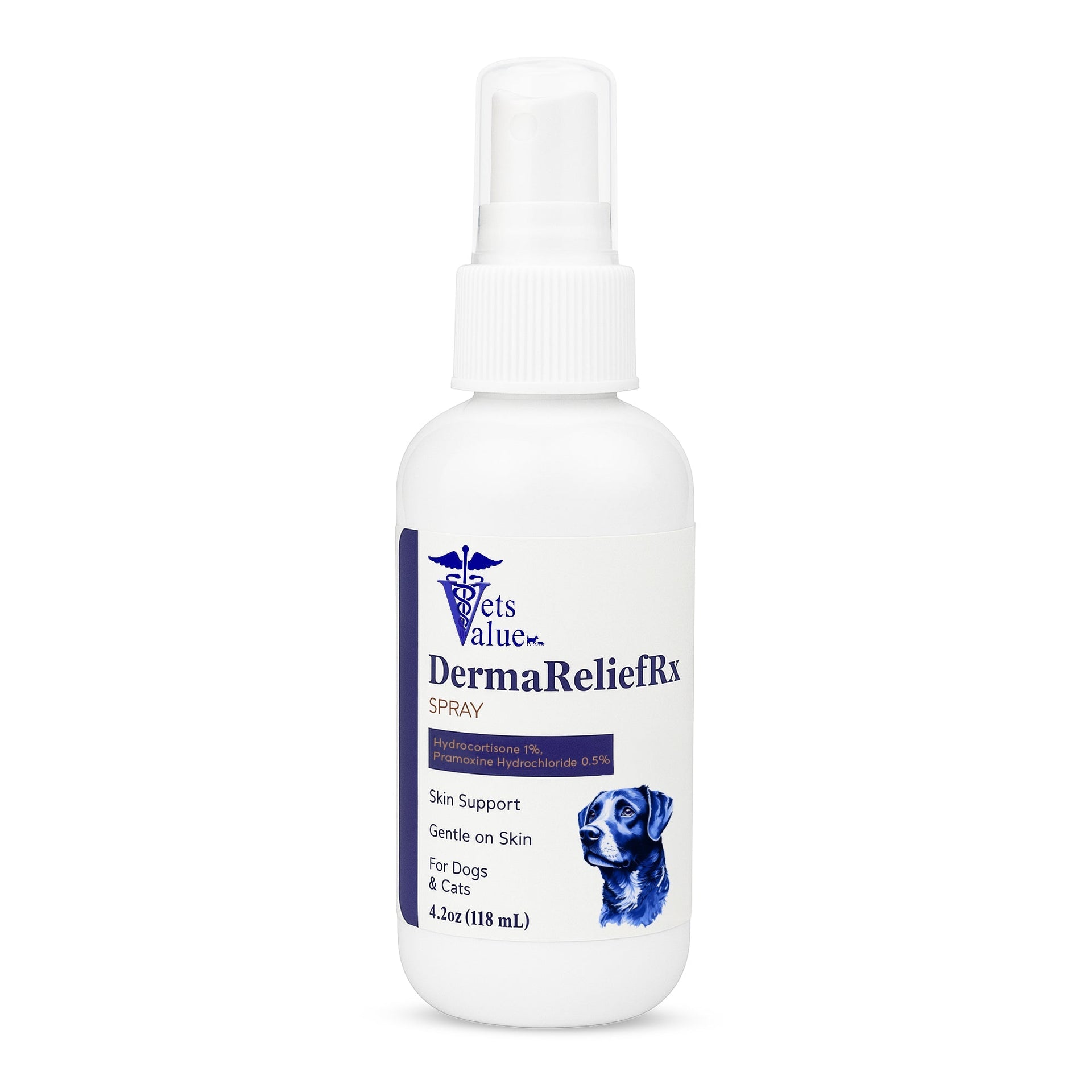 Hydrocortisone Quick Relief Spray for Dogs, Cats & Horses – 4 oz – Supports Minor Skin Irritation Relief – Gentle, Fast-Absorbing Formula – Pet Care Spray for Itchy, Irritated Skin