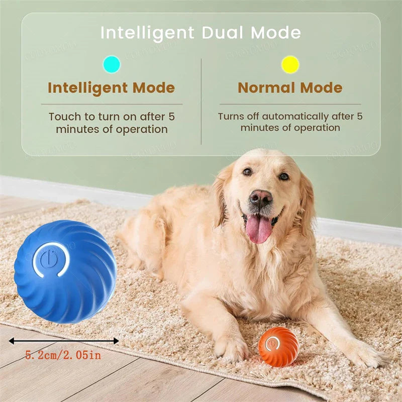 Smart Dog Toy Ball – USB Auto Bouncing Pet Toy for Dogs