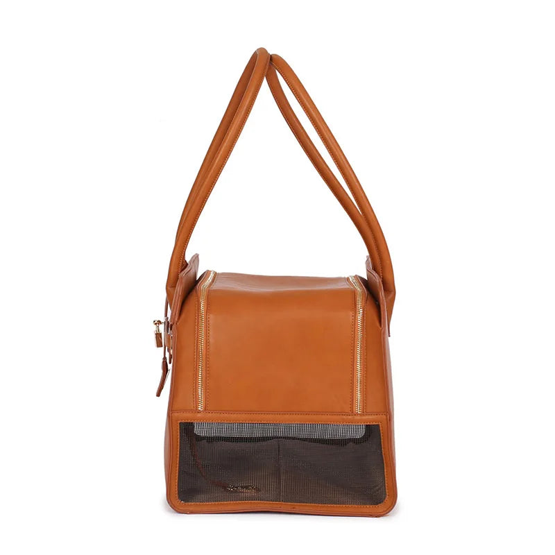 Premium Leather Pet Carrier