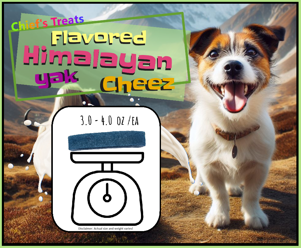 Blueberry Flavored Yak Cheese Chew - Made with REAL BLUEBERRY Puree